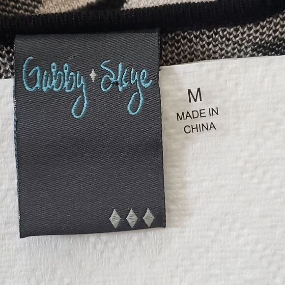 NWT Gabby Skye Black Alabaster 3/4 Sleeve Sheath Sweater Dress MEDIUM - Picture 12 of 16